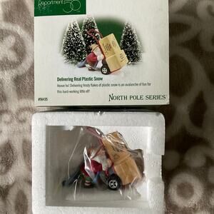Department 56 delivering real plastic snow north pole series new unused